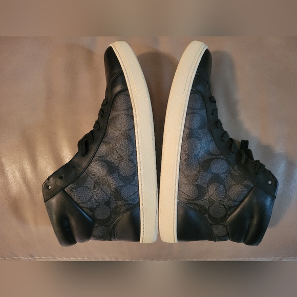 Coach Other - COACH Black and Gray High-Top Sneakers